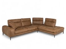 Hoeksalon HOLLYWOOD - Leder Cacao C-FRF-85-HKS2