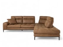 Hoeksalon HOLLYWOOD - Leder Cacao C-FRF-85-HKS2