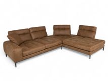 Hoeksalon HOLLYWOOD - Leder Cacao C-FRF-85-HKS2