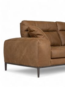 Hoeksalon HOLLYWOOD - Leder Cacao C-FRF-85-HKS2