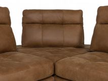 Hoeksalon HOLLYWOOD - Leder Cacao C-FRF-85-HKS2