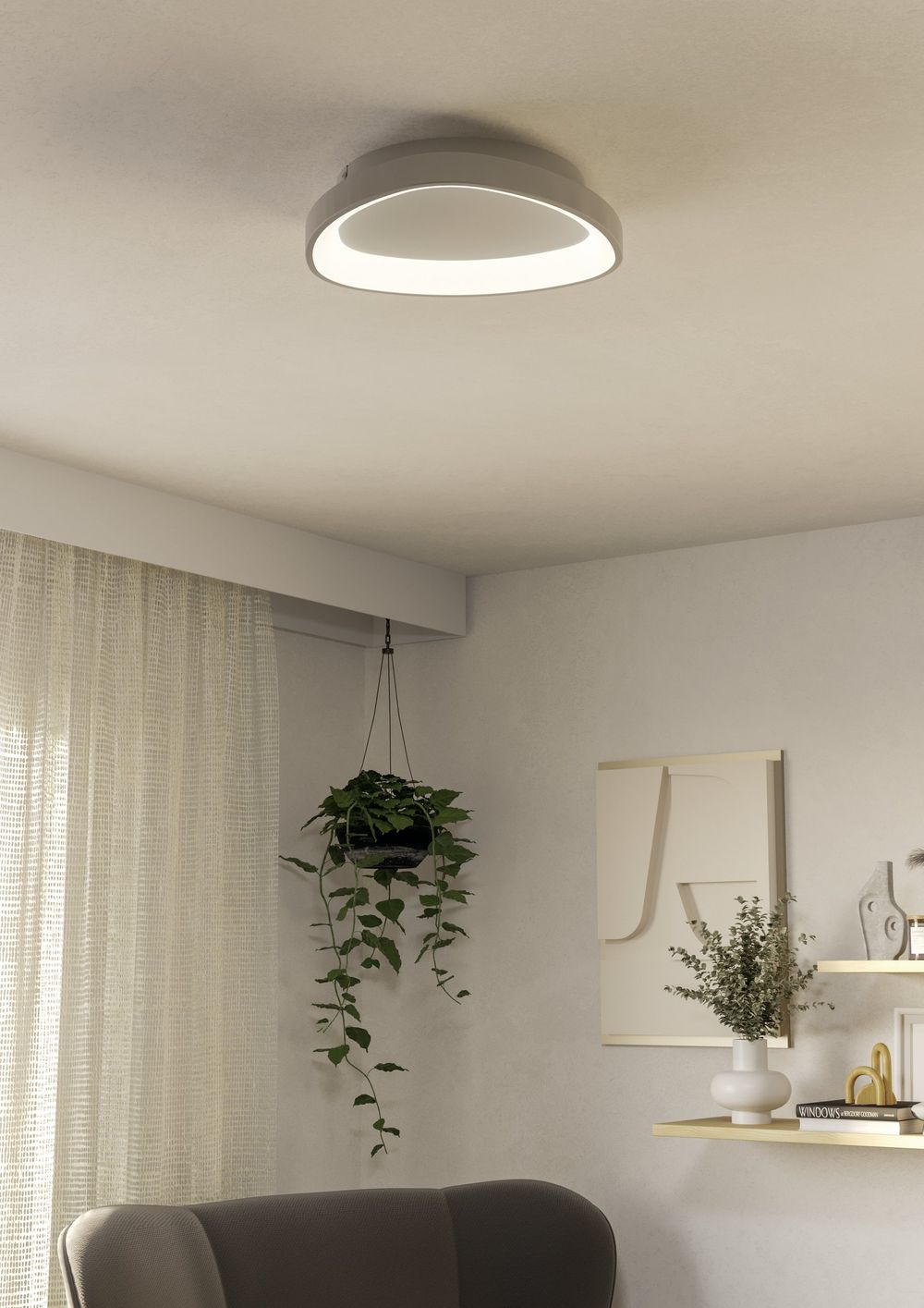 Wand-/plafondlamp LORETELLO - Wit EGL 901583