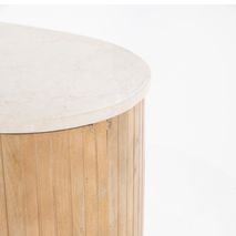 Salontafel KIRA - Mangohout / marmer ELO 96189