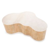 Salontafel KIRA - Mangohout / marmer ELO 96189