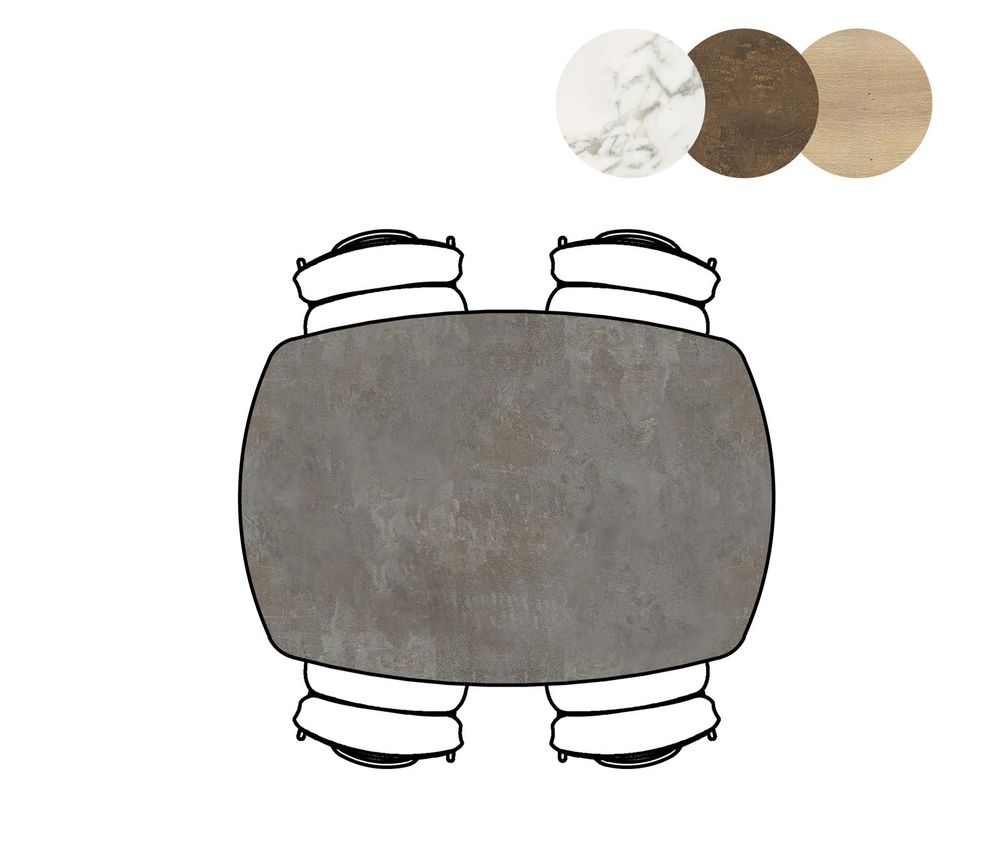 Bartafel MASURA - Antraciet XOO 45789ANT