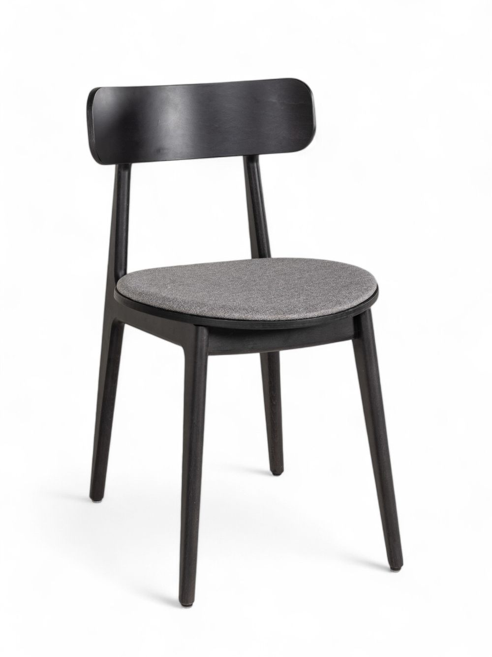 Eetkamerstoel CELESTE - Zwart beukenhout/Grijs U14-7-000005-BZ-CG