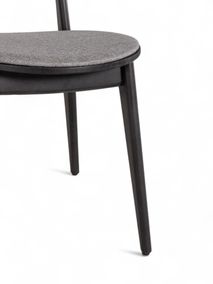 Eetkamerstoel CELESTE - Zwart beukenhout/Grijs U14-7-000005-BZ-CG