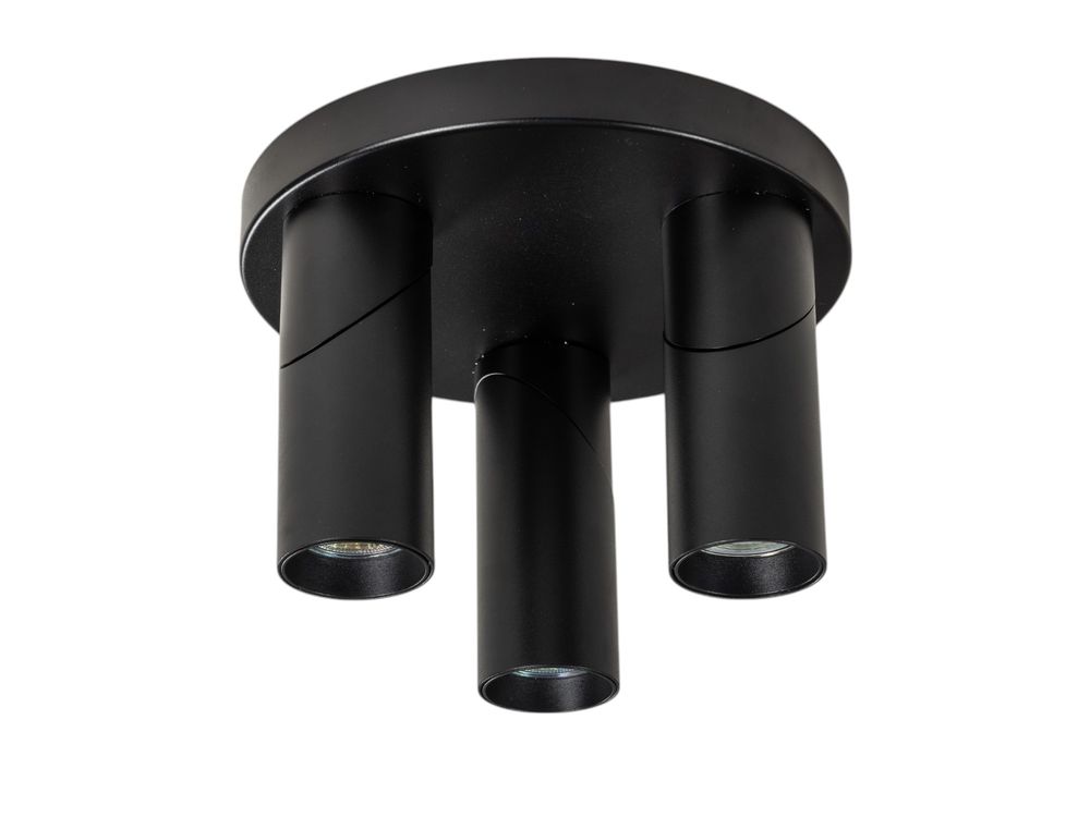 Plafondspot rond TWIST - Zwart FLT TWISTRO393