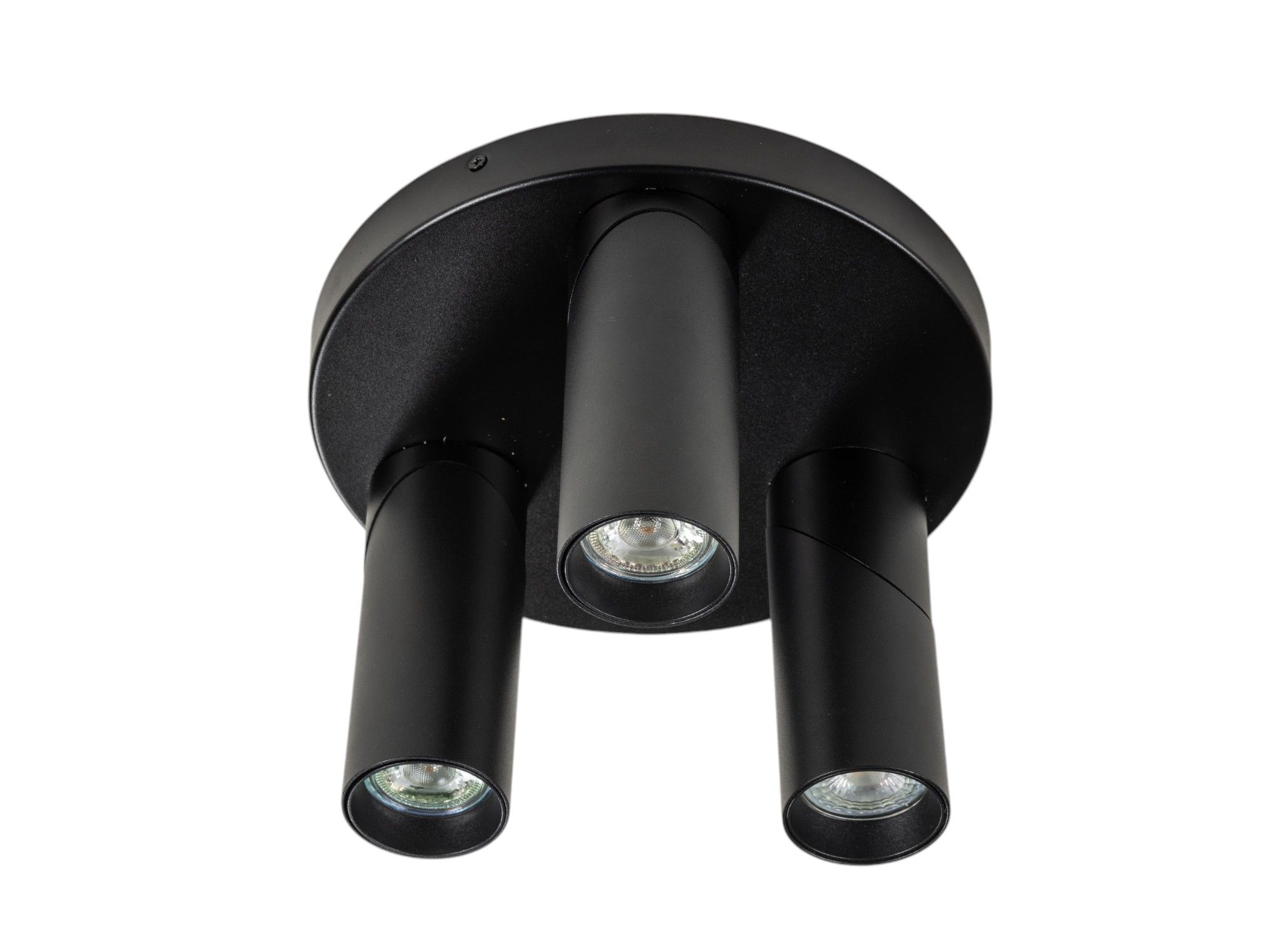 Plafondspot rond TWIST - Zwart