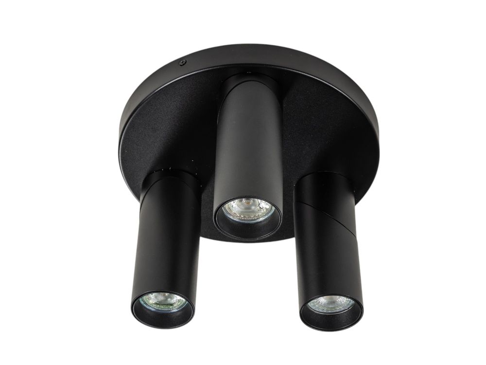 Plafondspot rond TWIST - Zwart FLT TWISTRO393