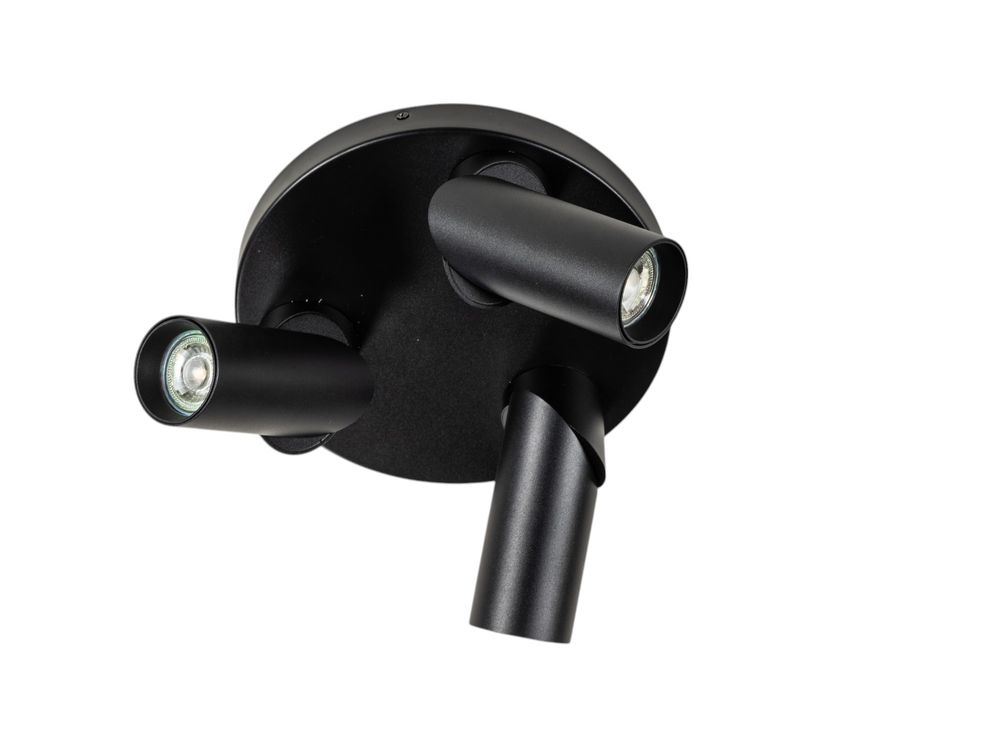 Plafondspot rond TWIST - Zwart FLT TWISTRO393