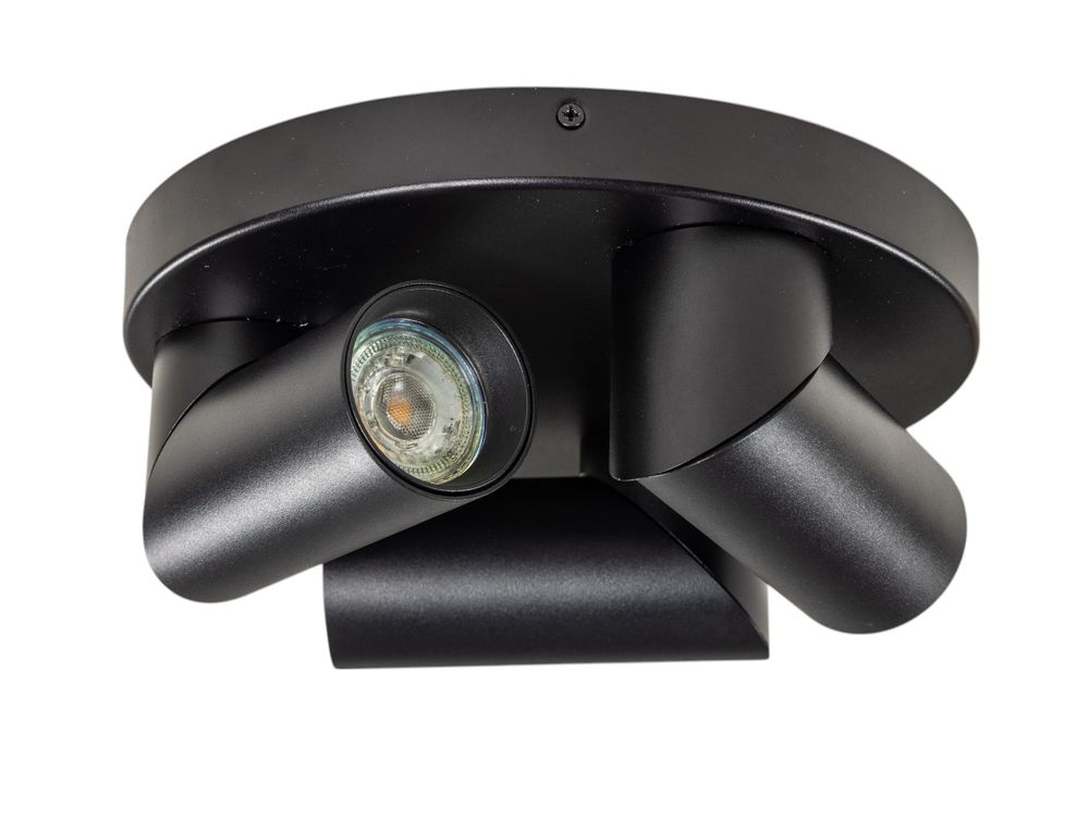 Plafondspot rond TWIST - Zwart FLT TWISTRO393