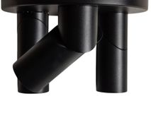 Plafondspot rond TWIST - Zwart FLT TWISTRO393