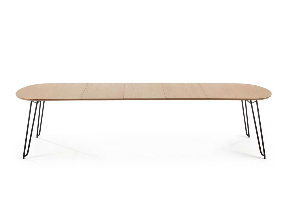 Uitschuifbare eetkamertafel NOVAC - Eikenfineer KAV CC1074M46