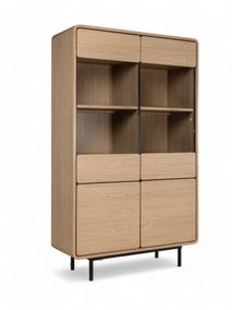Vitrine REDFORD incl. verlichting - Blond Oak C-MXF-284-VIT1