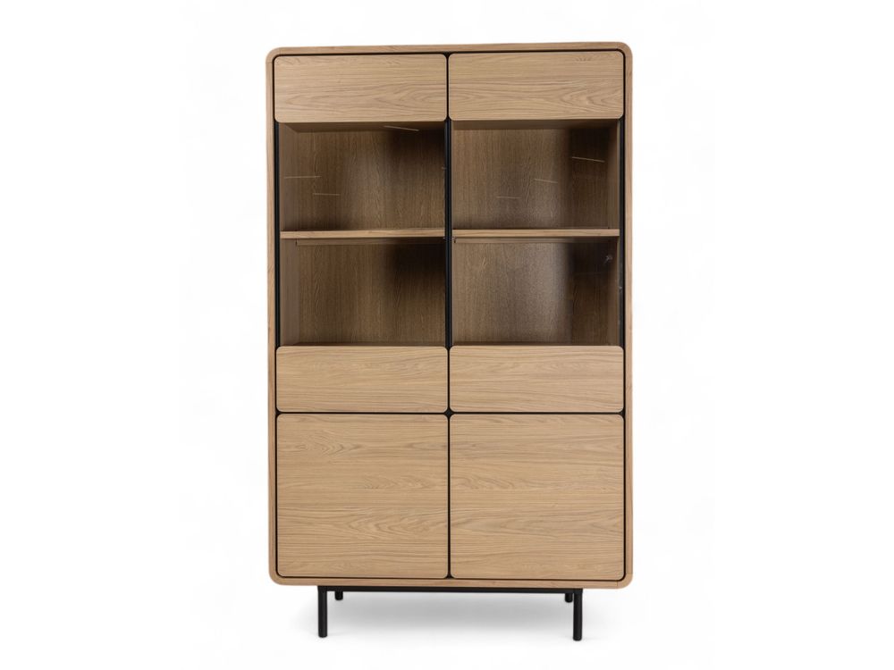 Vitrine REDFORD incl. verlichting - Blond Oak C-MXF-284-VIT1