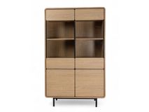 Vitrine REDFORD incl. verlichting - Blond Oak C-MXF-284-VIT1