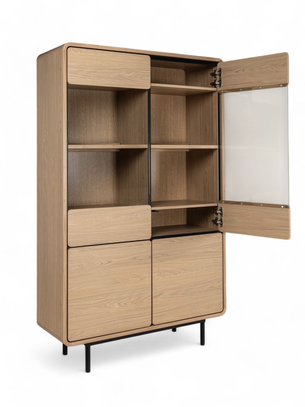 Vitrine REDFORD incl. verlichting - Blond Oak C-MXF-284-VIT1