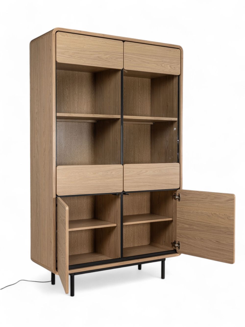 Vitrine REDFORD incl. verlichting - Blond Oak C-MXF-284-VIT1