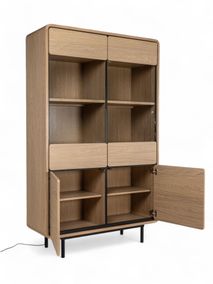 Vitrine REDFORD incl. verlichting - Blond Oak C-MXF-284-VIT1