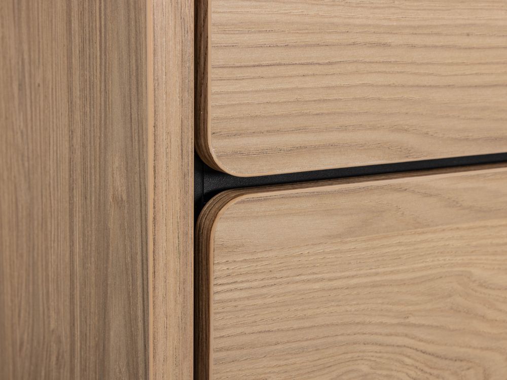 Vitrine REDFORD incl. verlichting - Blond Oak C-MXF-284-VIT1