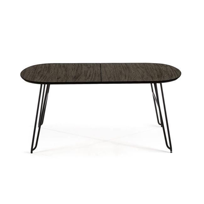 Uitschuifbare tafel MILIAN - Zwart