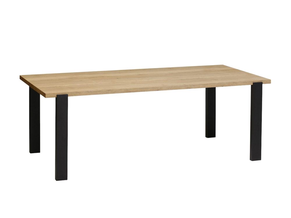 Eettafel WOODY - Natuur/zwart metaal MXF-182-000004