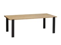 Eettafel WOODY - Natuur/zwart metaal MXF-182-000004