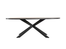 Tafel ovaal SCARLET - Old teak MXF SC T22