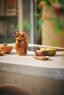 Voorraadpot CERAMIC OWL - Ceramic Tangerine HKI ACE7287