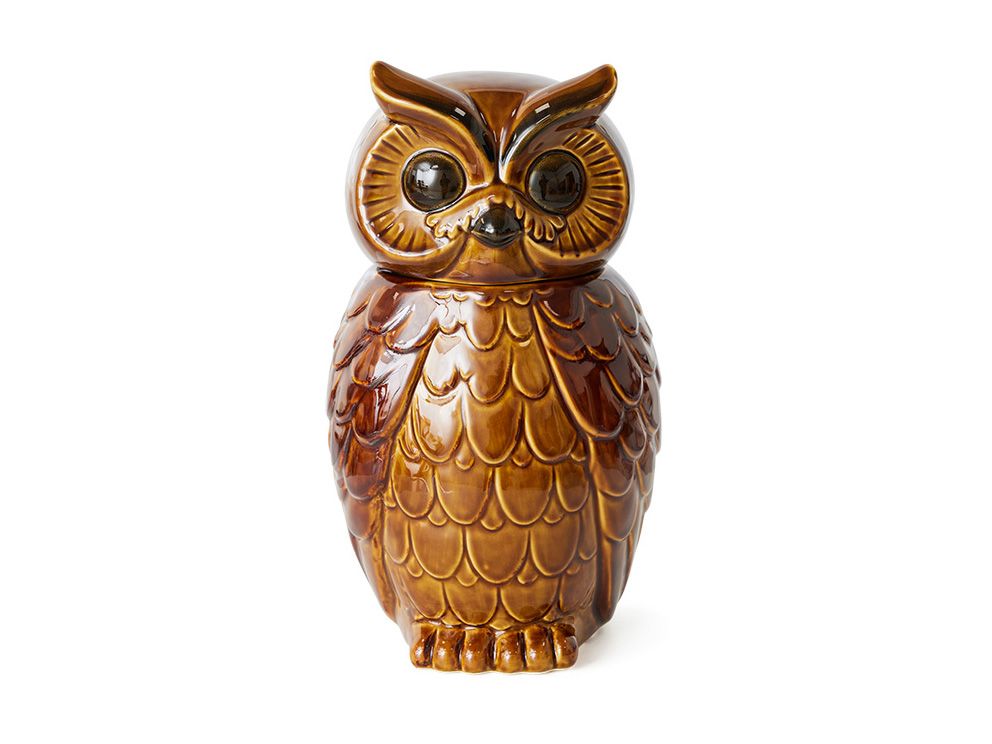 Voorraadpot CERAMIC OWL - Ceramic Tangerine HKI ACE7287