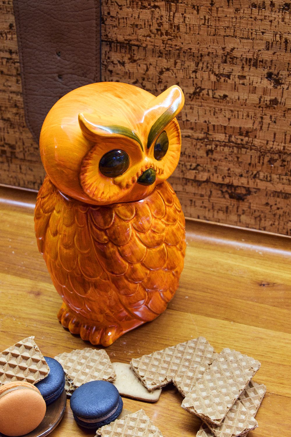 Voorraadpot CERAMIC OWL - Ceramic Roasted HKI ACE7288