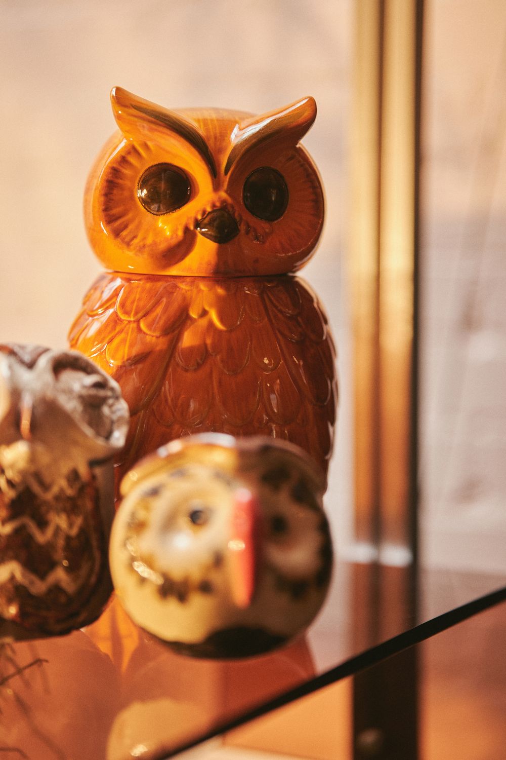 Voorraadpot CERAMIC OWL - Ceramic Roasted HKI ACE7288