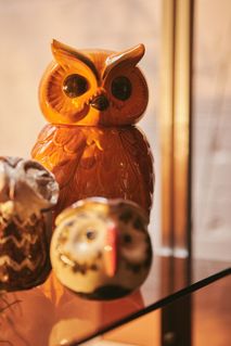 Voorraadpot CERAMIC OWL - Ceramic Roasted HKI ACE7288