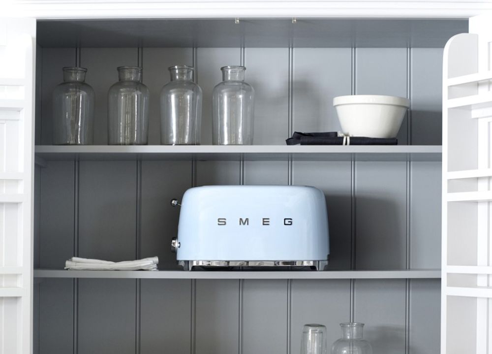 Broodrooster SMEG 2x4 - Gebroken Wit SMG TSF02BLEU