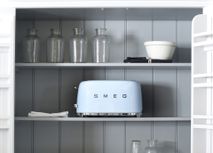 Broodrooster SMEG 2x4 - Gebroken Wit SMG TSF02BLEU