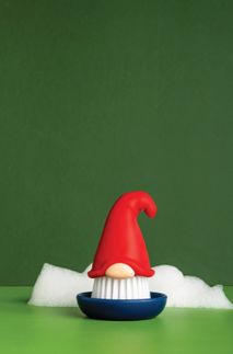 Afwasborsteltje BEARDY - Rood/Blauw ABD OT016