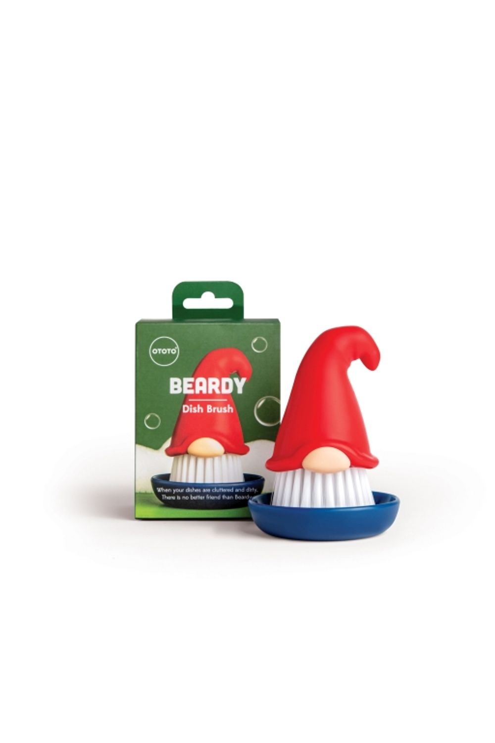 Afwasborsteltje BEARDY - Rood/Blauw ABD OT016