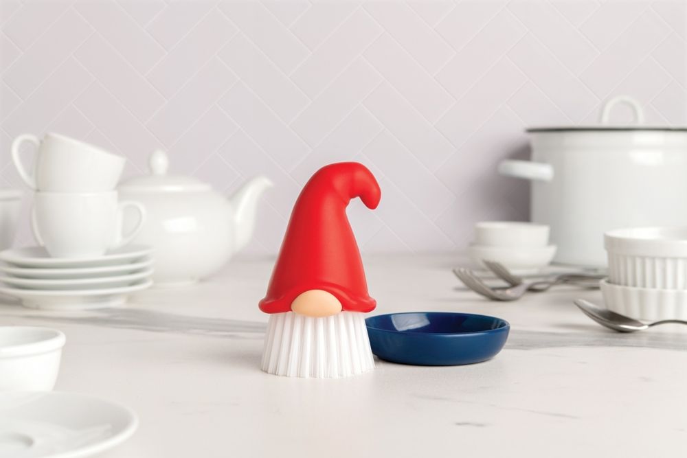 Afwasborsteltje BEARDY - Rood/Blauw ABD OT016