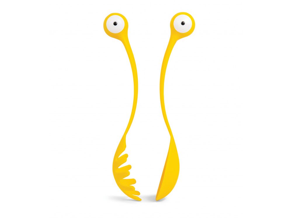 Set 2 pastalepels PASTA MONSTERS - Geel ABD OT910