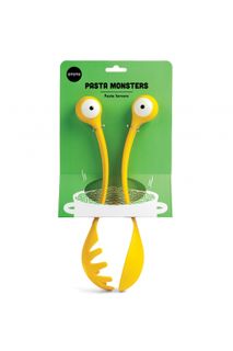 Set 2 pastalepels PASTA MONSTERS - Geel ABD OT910