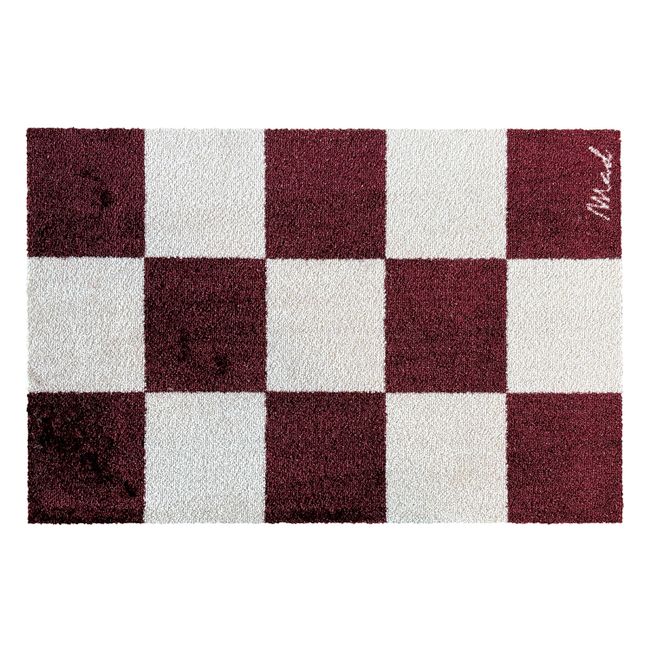 Deurmat DORIAN - Bordeaux/Wit