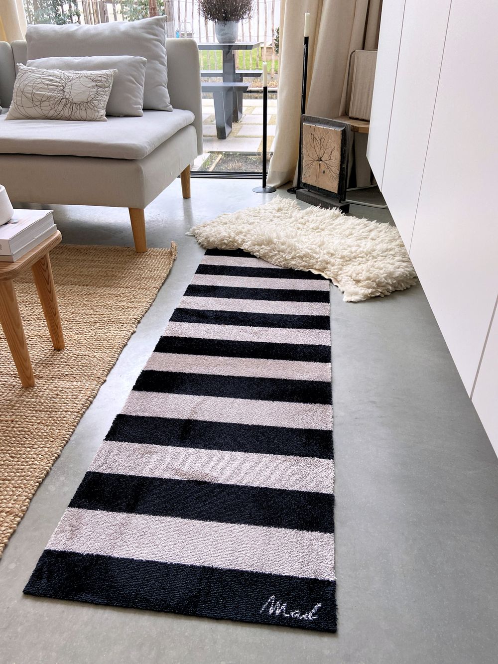 Tapijt BRUNA - Zwart/Wit MAM-1-000041