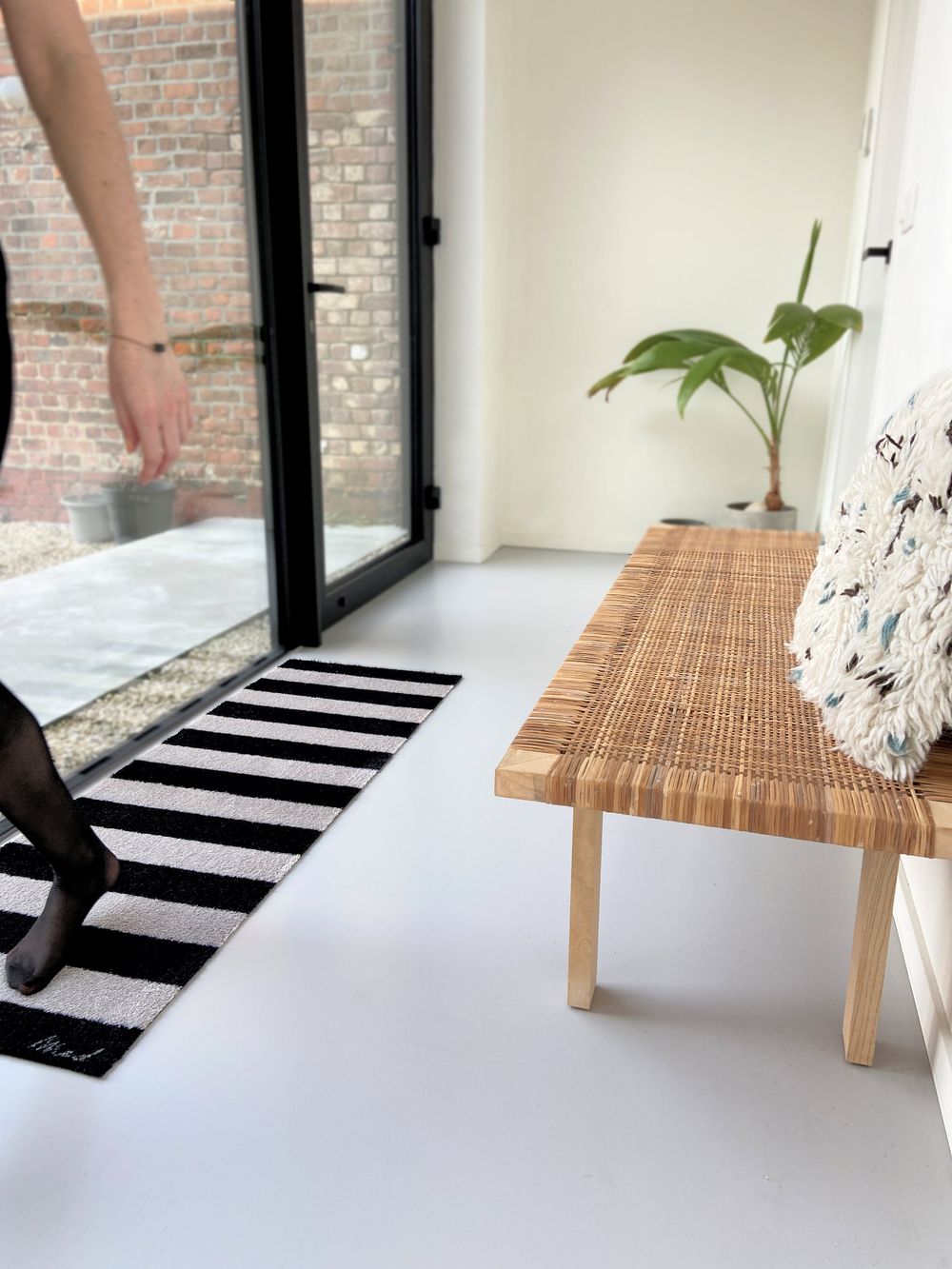 Tapijt BRUNA - Zwart/Wit MAM-1-000041