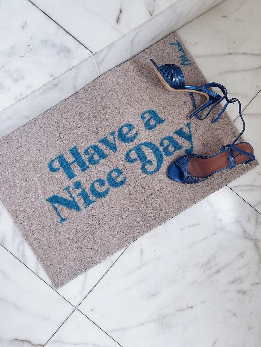 Deurmat WILLIE - Beige / Blauw