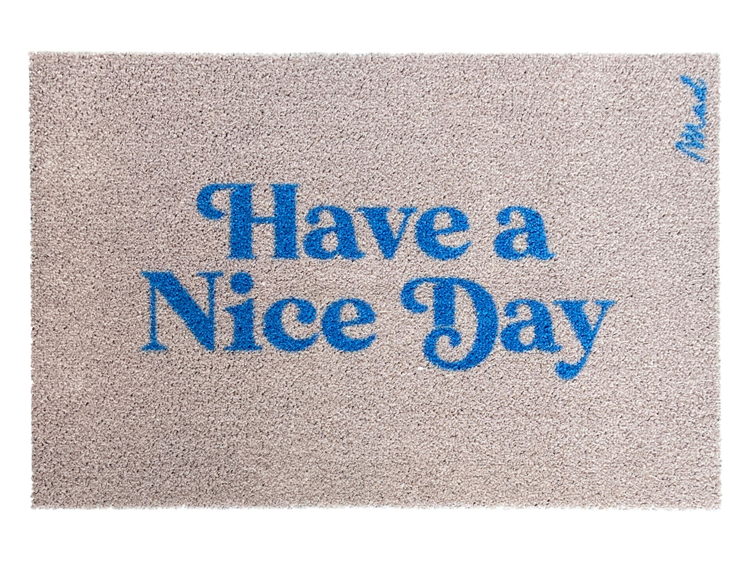 Deurmat WILLIE - Beige / Blauw