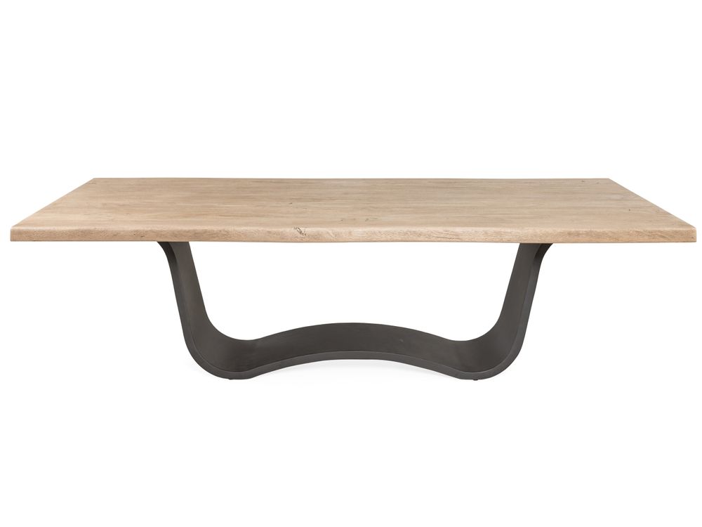 Eetkamertafel ACACIA WAVE - Hout / metalen poot LEL VE4260