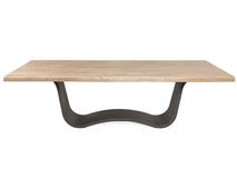Eetkamertafel ACACIA WAVE - Hout / metalen poot LEL VE4260
