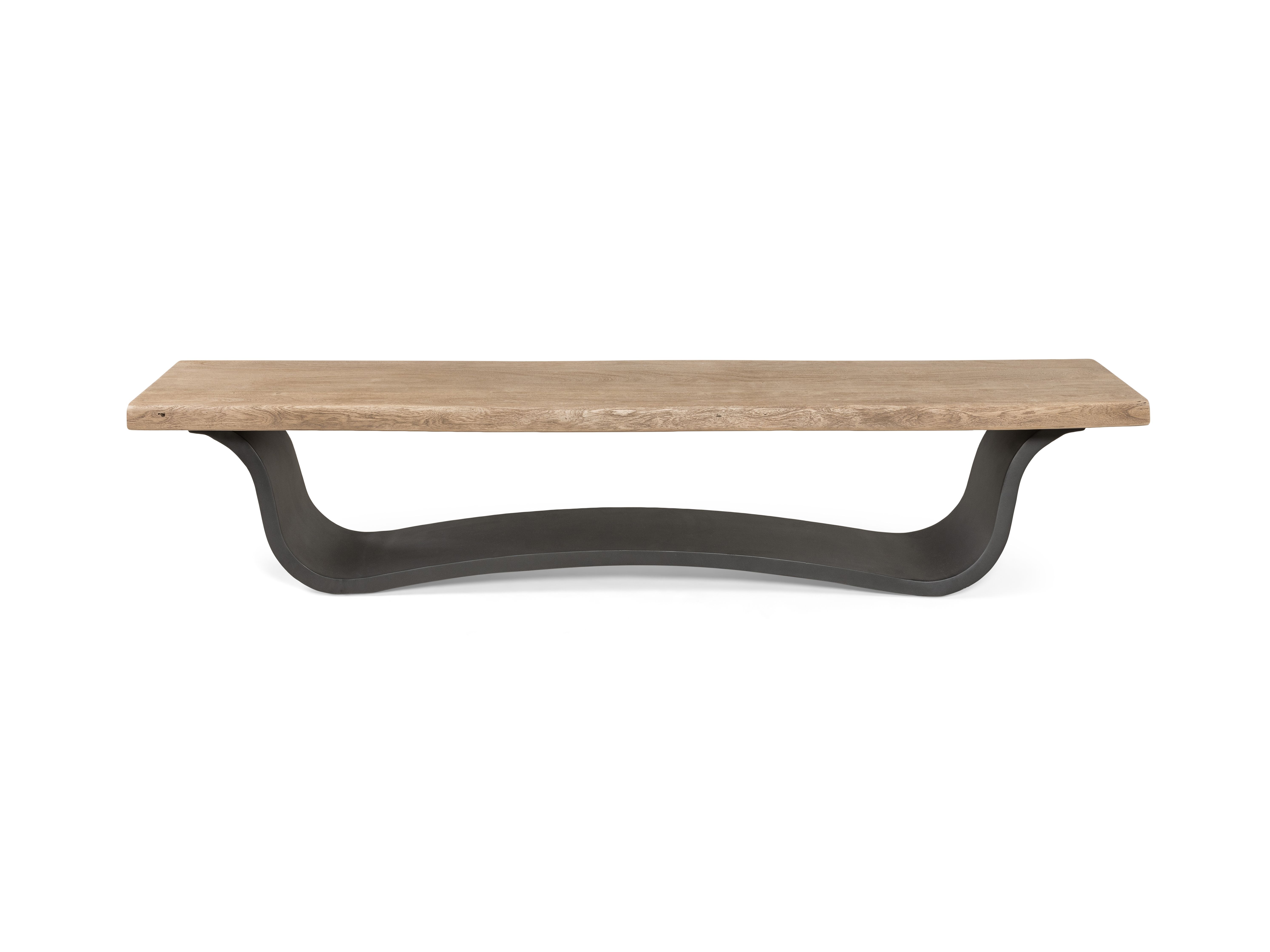 Bank ACACIA WAVE - Hout / metalen poot LEL VE4101