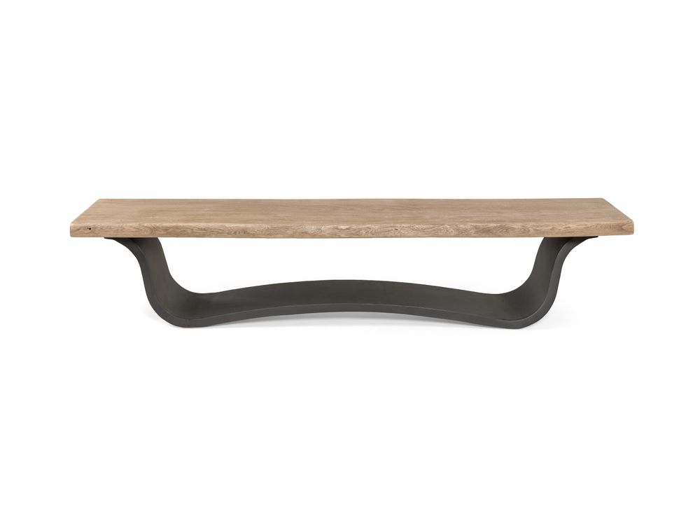 Bank ACACIA WAVE - Hout / metalen poot LEL VE4101